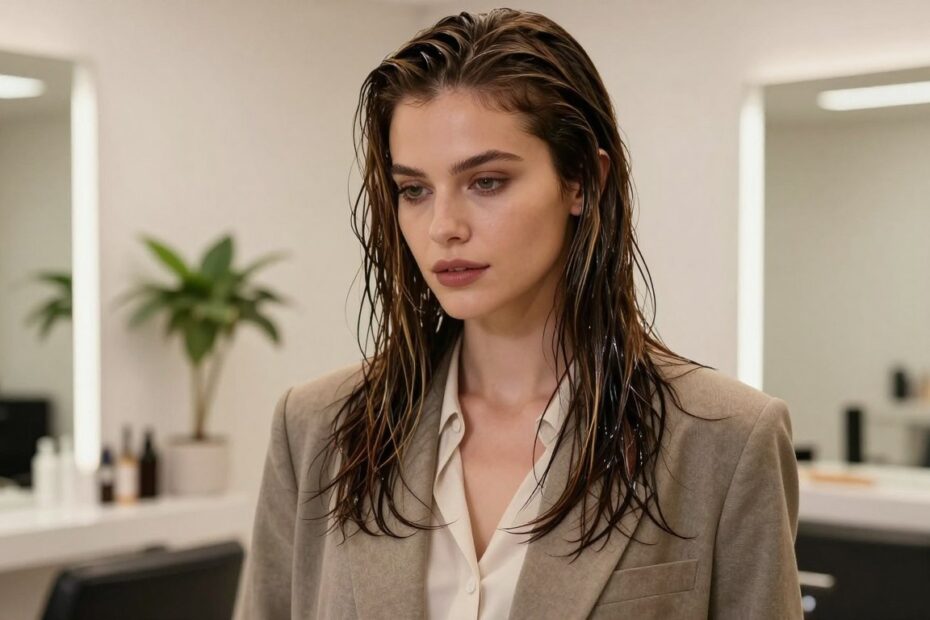 Jak zrobić efekt mokrych włosów