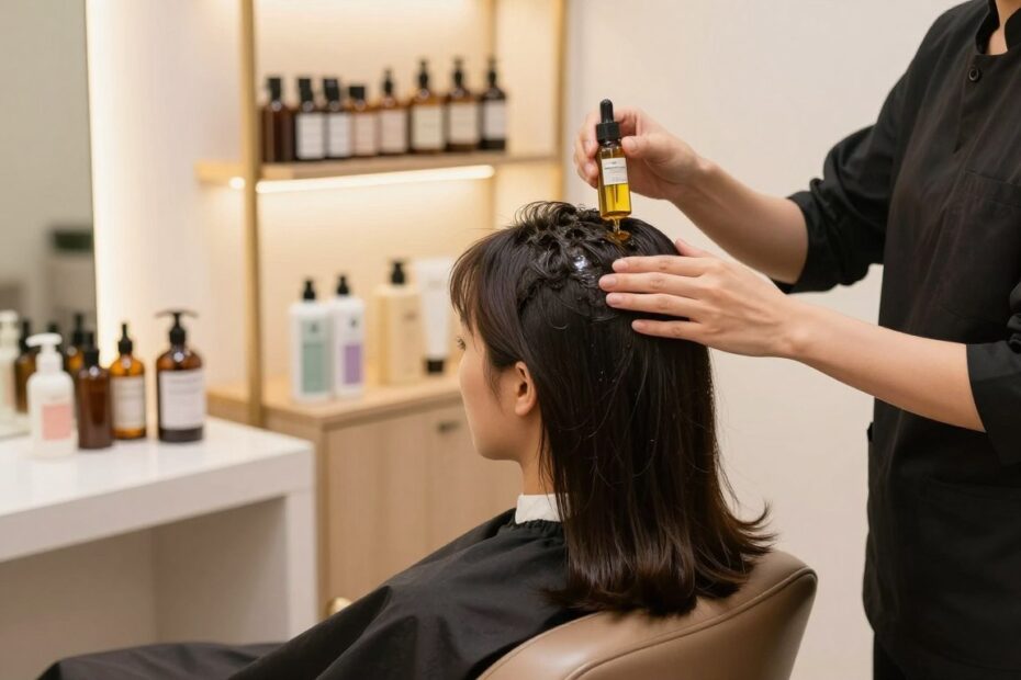 Olejowanie skóry głowy na porost włosów