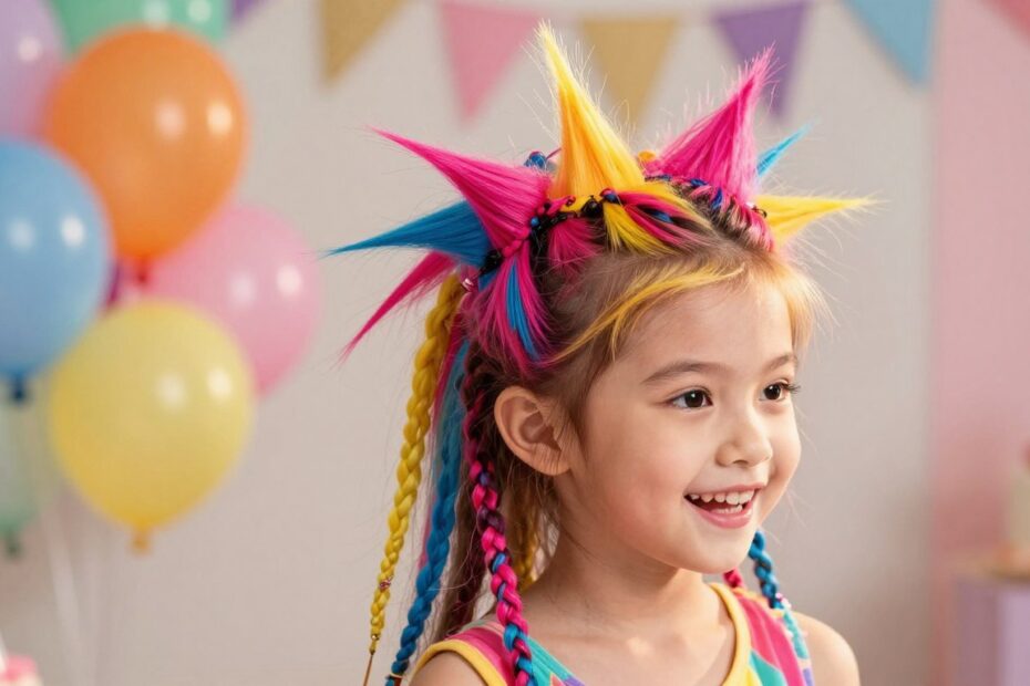 Szalona fryzura dla dziecka