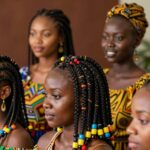 Warkoczyki afrykańskie fryzury