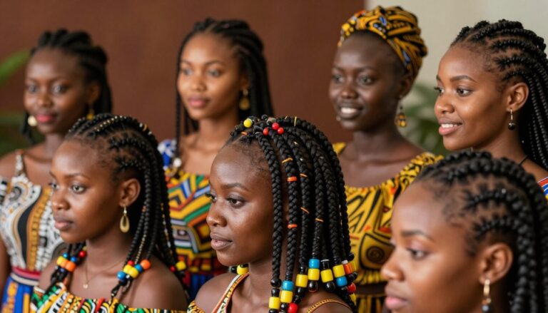 Warkoczyki afrykańskie fryzury